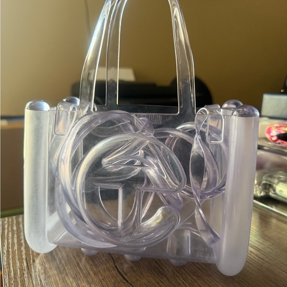 Telfar PVC Mini Bag with Structured Design and Clear Handles - Picture 1 of 2